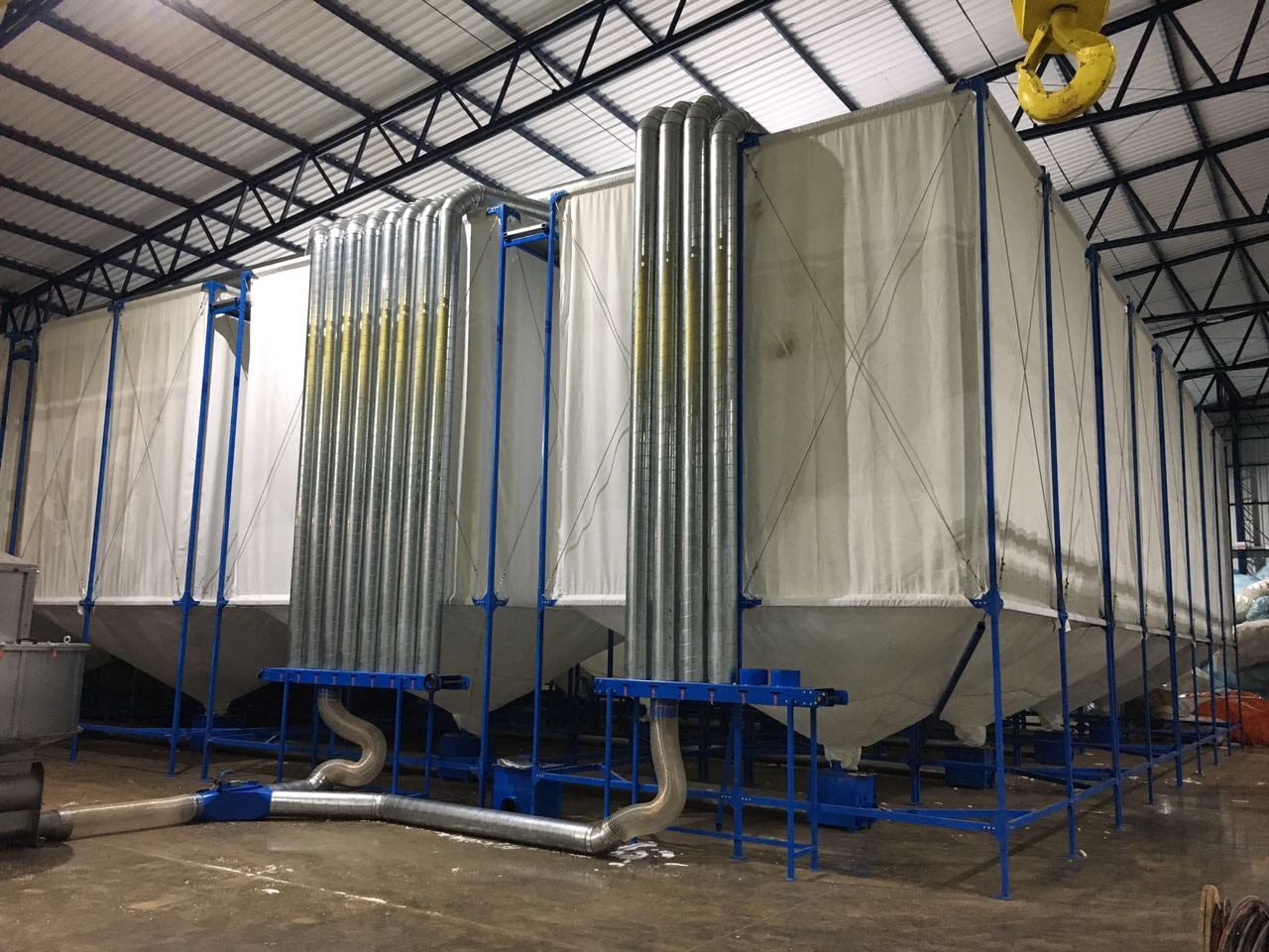 Bead transfer system installation
