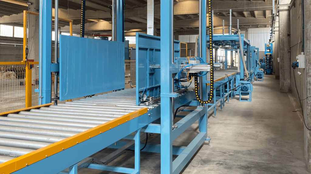 EPS block cutting line