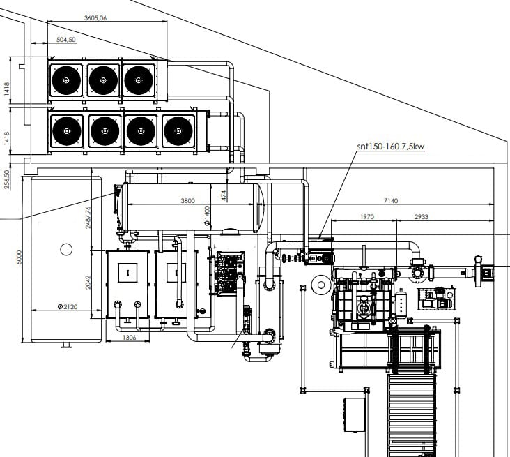 EPS dry cooling vacuum unit